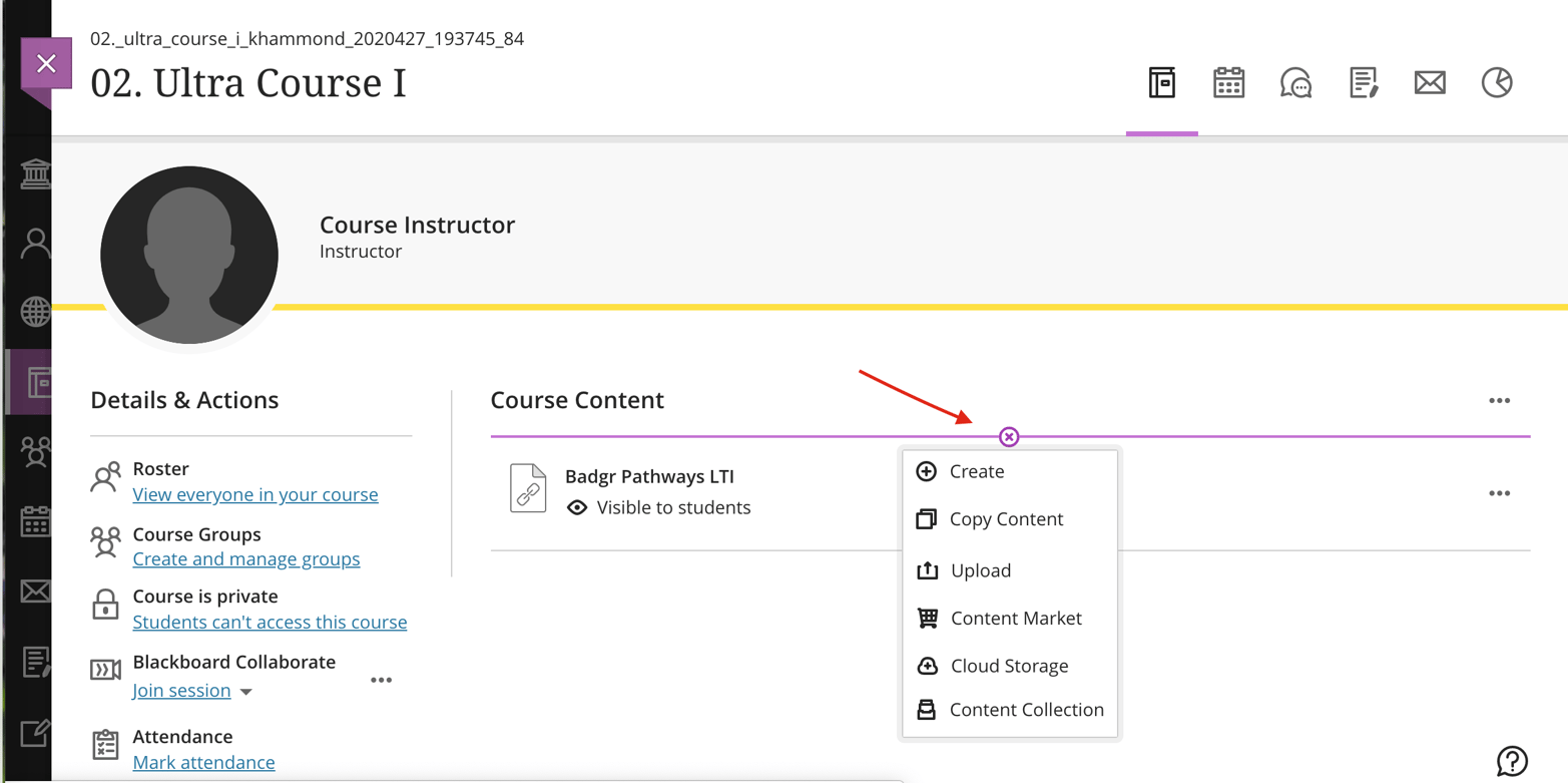 Badgr Pathways LTI for Blackboard