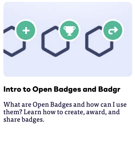 Intro to Open Badges and Badgr